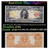 1905 $20 Large Size Gold Certificate Grades xf Sig
