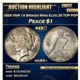 1926 VAM 1A Broken Wing Elite 30 Peace Dollar TOP