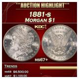 1881-s Morgan Dollar $1 ms67+ SEGS