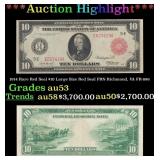 1914 $10 Large Size Red Seal FRN Rare Red Seal Ric