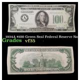 1934A $100 Green Seal Federal Reserve Note Grades