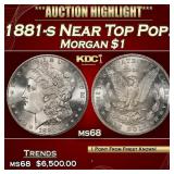 1881-s Morgan Dollar Near Top Pop! $1 ms68 SEGS