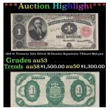 1891 $1 Treasury Note Edwin M Stanton Grades Selec