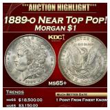 1889-o Morgan Dollar Near Top Pop! $1 ms65+ SEGS