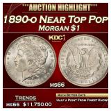 1890-o Morgan Dollar Near Top Pop! $1 Grades ms66