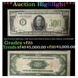 1934 $500 Green Seal Federal Reserve Note Presiden