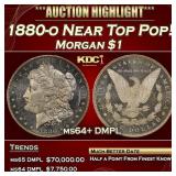 1880-o Morgan Dollar Near Top Pop! $1 ms64+ DMPL S