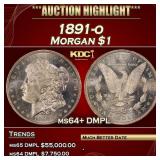 1891-o Morgan Dollar $1 ms64+ DMPL SEGS