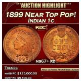1899 Indian Cent Near Top Pop! 1c ms67+ rd SEGS