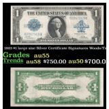 1923 $1 large size Silver Certificate Grades Choic