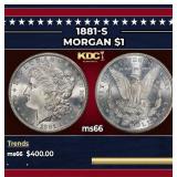 1881-s Morgan Dollar $1 Grades GEM+ Unc