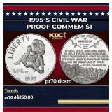1995-S Civil War Proof Modern Commem Dollar $1 pr7