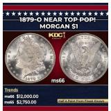 1879-o Morgan Dollar Near Top Pop! $1 ms66 SEGS