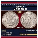 1890-o Morgan Dollar $1 Grades Choice+ Unc