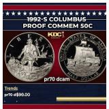 1992-s Columbus Proof Modern Commem Half Dollar 50