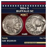 1924-s Buffalo Nickel 5c ms65 SEGS