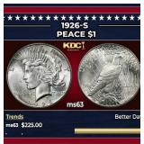1926-s Peace Dollar $1 Grades Select Unc