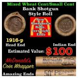 Lincoln Wheat Cent 1c Mixed Roll Orig Brandt McDon