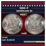 1890-p Morgan Dollar $1 ms65 SEGS