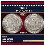 1921-s Morgan Dollar $1 Grades Choice+ Unc