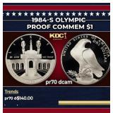 1984-s Olympic Proof Modern Commem Dollar $1 pr70