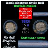Buffalo Nickel Shotgun Roll in Old Bank Style 