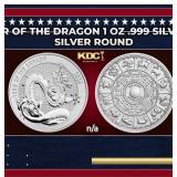 2024 Year of the Dragon 1 oz .999 Silver Round