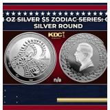2024 Tokelau 1 oz Silver $5 Zodiac Series: Caprico