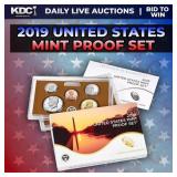 2019-s United States Mint Proof Set - 10 Coins Inc
