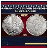 2023 Republic of Ghana 1 oz Silver 20 Cedis Space