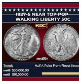1927-s Walking Liberty Half Dollar Near Top Pop 50