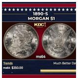 1890-s Morgan Dollar $1 Grades Choice Unc