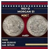 1921-d Morgan Dollar $1 Grades GEM+ Unc