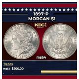 1897-p Morgan Dollar $1 Grades Choice Unc