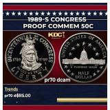 1989-S Congress Proof Modern Commem Half Dollar 50
