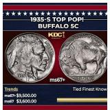1935-s Buffalo Nickel TOP POP! 5c ms67+ SEGS