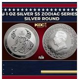 2024 Tokelau 1 oz Silver $5 Zodiac Series: Taurus