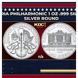 2024 Austria Philharmonic 1 oz .999 Silver Round