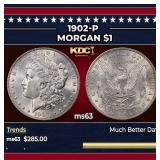 1902-p Morgan Dollar $1 Grades Select Unc