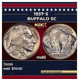 1937-s Buffalo Nickel 5c Grades GEM Unc