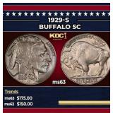 1929-s Buffalo Nickel 5c Grades Select Unc