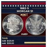 1882-s Morgan Dollar $1 Grades GEM+ Unc