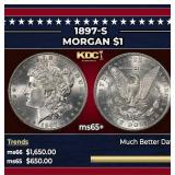 1897-s Morgan Dollar $1 ms65+ SEGS