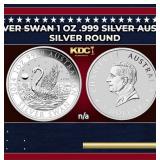 2024 Silver Swan 1 oz .999 Silver Australia $1