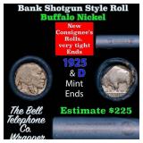 Buffalo Nickel Shotgun Roll in Old Bank Style 