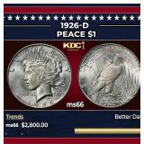 1926-d Peace Dollar $1 ms66 SEGS