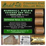 CIN- Rare Morgan Circ MARSHALL FIELDS 10 $1 Roll G