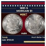 1891-s Morgan Dollar $1 Grades Choice Unc