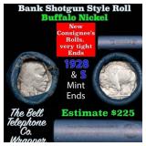 Buffalo Nickel Shotgun Roll in Old Bank Style 