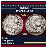 1929-s Buffalo Nickel 5c Grades Select Unc